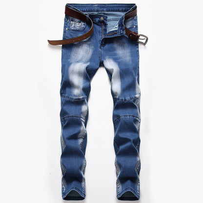 Herrjeans Straight Fit Stretch – Tvättad Vintage Denim Mellanhög Midja 2 Färger 28–42 2026