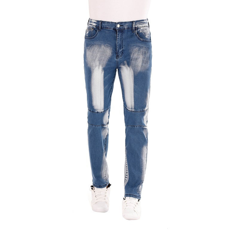 Herrjeans Straight Fit Stretch – Tvättad Vintage Denim Mellanhög Midja 2 Färger 28–42 2026