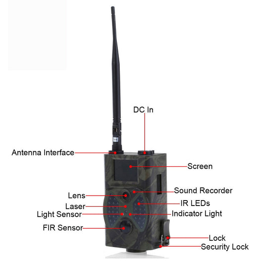 Outlife HC300M Viltkamera med MMS/GSM, 12MP och 1080p Nattseende