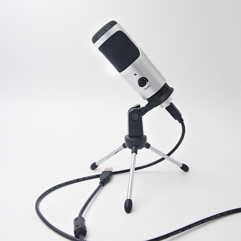 Streaming USB-kondensatormikrofon i metall