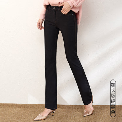 Damjeans High Waist Straight Leg Loose Fit – Indigo, Svart & Ljusblå för Dam 2026