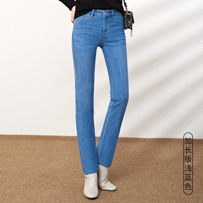 Damjeans High Waist Straight Leg Loose Fit – Indigo, Svart & Ljusblå för Dam 2026