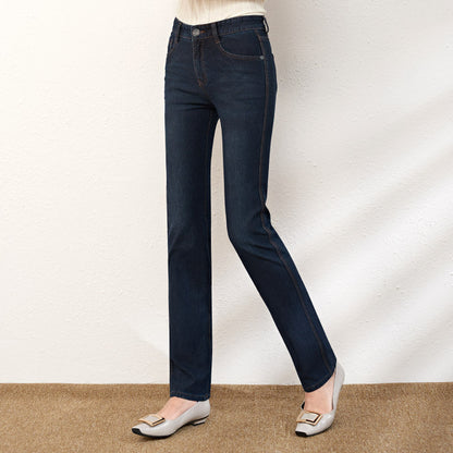 Damjeans High Waist Straight Leg Loose Fit – Indigo, Svart & Ljusblå för Dam 2026