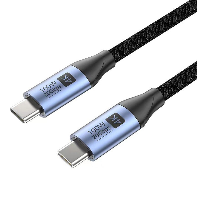 100W USB-C Datakabel – 20 Gbps Snabbladdning, 4K Skärmspegling och Höghastighetsöverföring