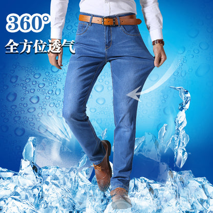Herrjeans Stretch Straight Fit – Business Korean Style för Herr 2026