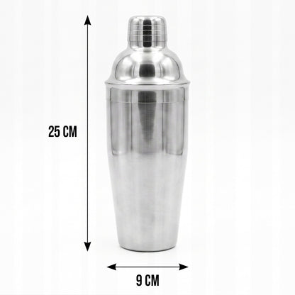 Professional Bartender Cocktail Shaker Set with Bar Tools Home Bar Accessories Kit Stainless Steel Complete Bartending Kit Jigger Strainer Muddler Stirrer Bottle Opener for Home Bar Restaurant Party Beverage Drink Mixing Enth