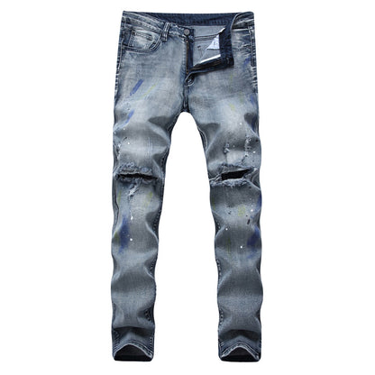 Herrjeans Ripped Slim Fit Stretch – High Street Style för Herr 2026