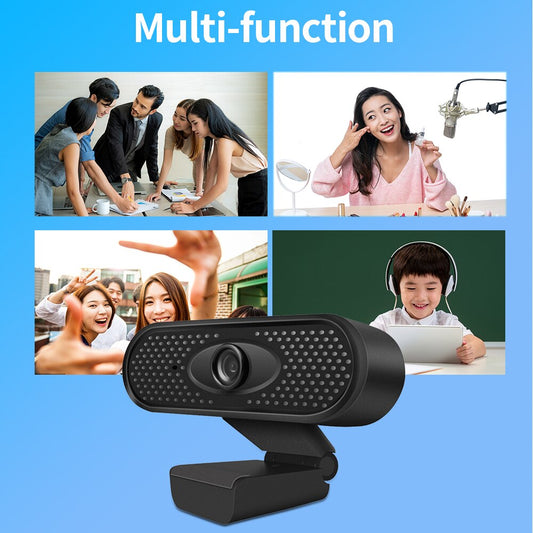 Flexibel USB-webbkamera med Mikrofon – 720P / 1080P Full HD