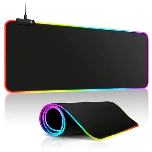 RGB Gaming-musmatta med Beröringskontroll – Stor Musmatta för Tangentbord och Mus
