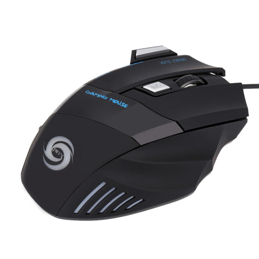 A868 Kabelansluten Gaming-mus – 7 Knappar, Fire Key och 5500 DPI med Färgbelysning