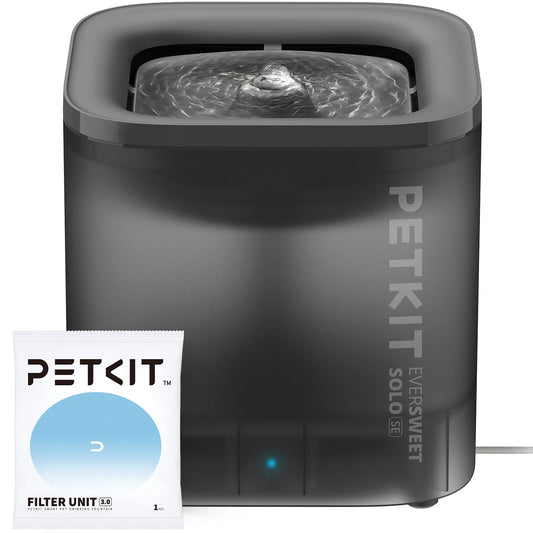 PETKIT Ny Kattvattenföntän med trådlös pump – ultratyst 1,85 L husdjursvattenföntän för katter & hundar inomhus, avtagbar design lätt att rengöra & montera, filter ingår