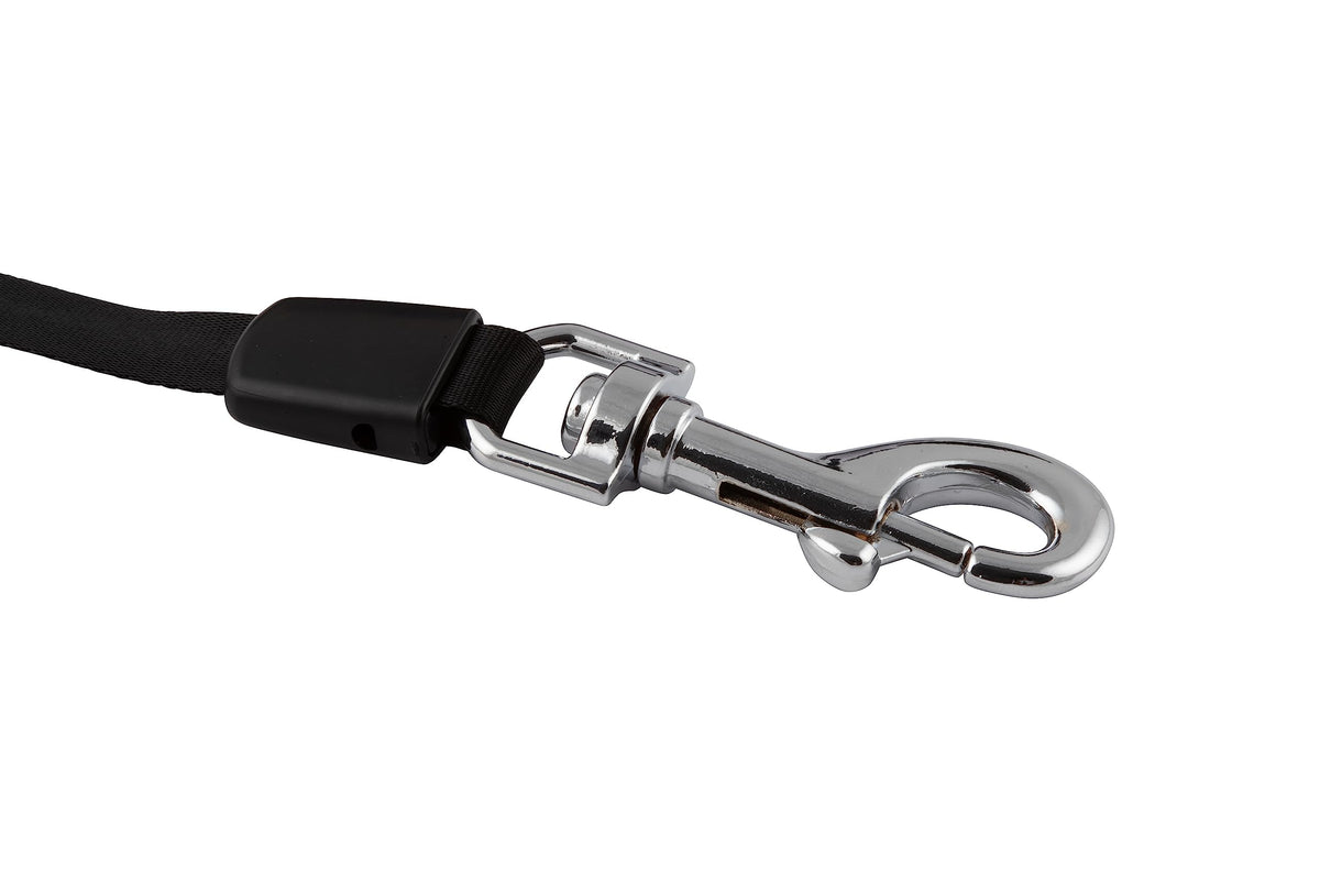 LUVON Infällbart Hundkoppel – 5 m trasselfritt utdragbart koppel | Ergonomiskt handtag | Kraftigt nylonband | Bajspåsehållare + 15 påsar ingår | Infällbart koppel för medelstora & stora hundar upp till 30 kg