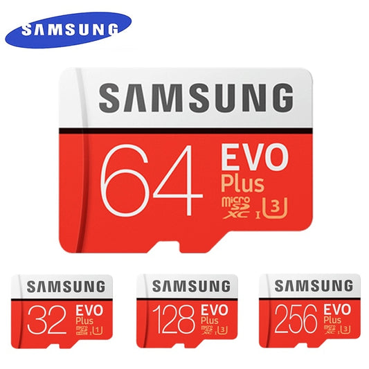 Samsung EVO+ Micro SD-kort – Class 10 UHS-I (32GB–512GB)