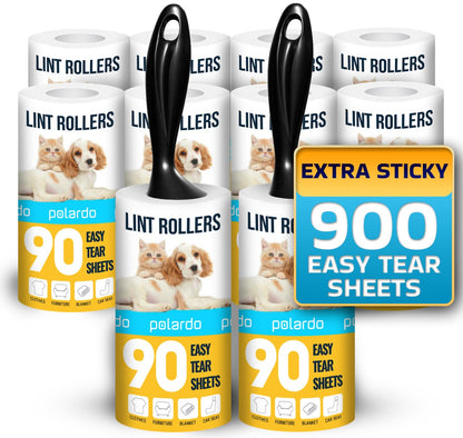 Polardo Lintrollers – Klibbiga ark, ergonomisk, kläder & möbler, husdjurspäls, 1–10-pack