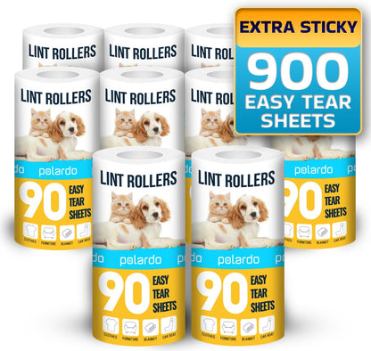 Polardo Lintrollers – Klibbiga ark, ergonomisk, kläder & möbler, husdjurspäls, 1–10-pack