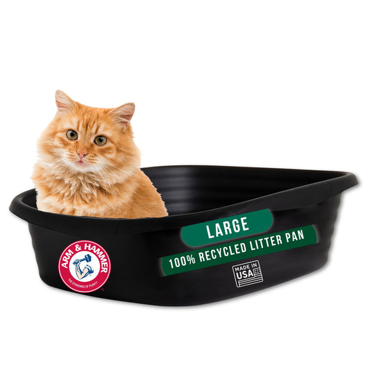 Arm & Hammer Kattlåda för inomhuskatter – stor kattlåda & siktbricka med Microban, tillverkad i USA