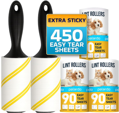 Polardo Lintrollers – Klibbiga ark, ergonomisk, kläder & möbler, husdjurspäls, 1–10-pack