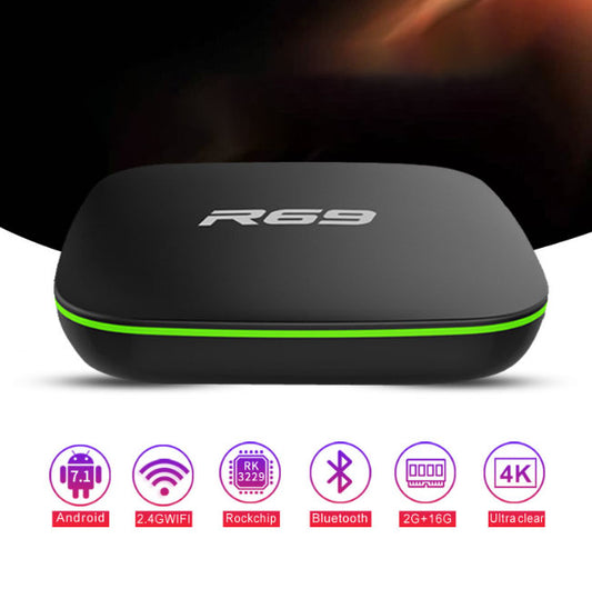 R69 Android 7.1 TV-box – Quad-core 1GB/8GB med WiFi och 1080p