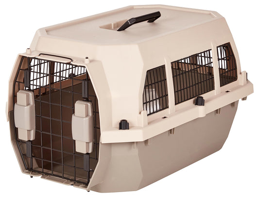 Amazon Basics Transportbur i Plast – Hållbar spänne, hund & katt, flera storlekar & färger
