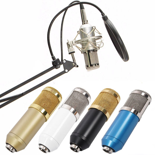 BM800 Studio Kondensatormikrofon med Saxarm och Popfilter – 3,5mm