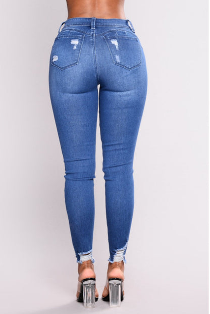 Dam Skinny Jeans – Hög Midja Elastiska Pencil Jeans för Dam 2026