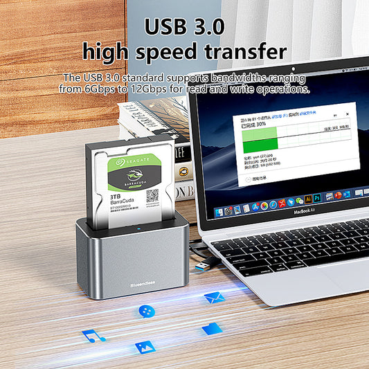 HD01S SAS/SATA Hårddiskdocka för 2,5" och 3,5" Hårddiskar – 20TB, USB-C, Aluminiumlegering