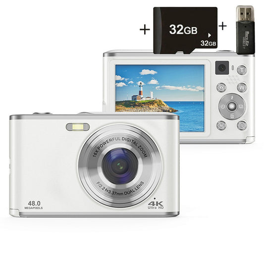 DC306 Digitalkamera med Dubbla Kameror – 24MP, Autofokus och 2,4" LCD
