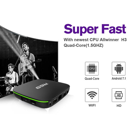 R69 Android 7.1 TV-box – Quad-core 1GB/8GB med WiFi och 1080p