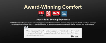 GTPLAYER Gaming Chair with Footrest, Gamer Armchair Height-Adjustable, 200 kg Load Capacity, Adjustable Armrests, Lumbar and Head Pillows, Swivel Gaming Chair