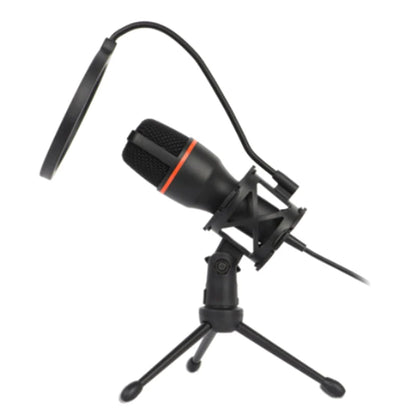 Desktop Microphone Tripod Stand, Height Adjustable, for Computer Recording and Live Streaming, Includes Windproof Cover and Anti-Pop Set