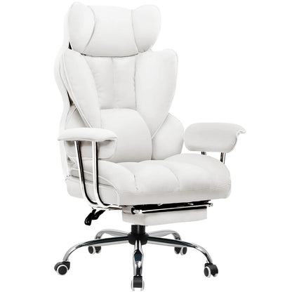 Gtplayer Silla Gaming Gamer Chair Ergonomic Office Chair with Footrest Fabric Surface Spring Seat Cushion Silla De Juego