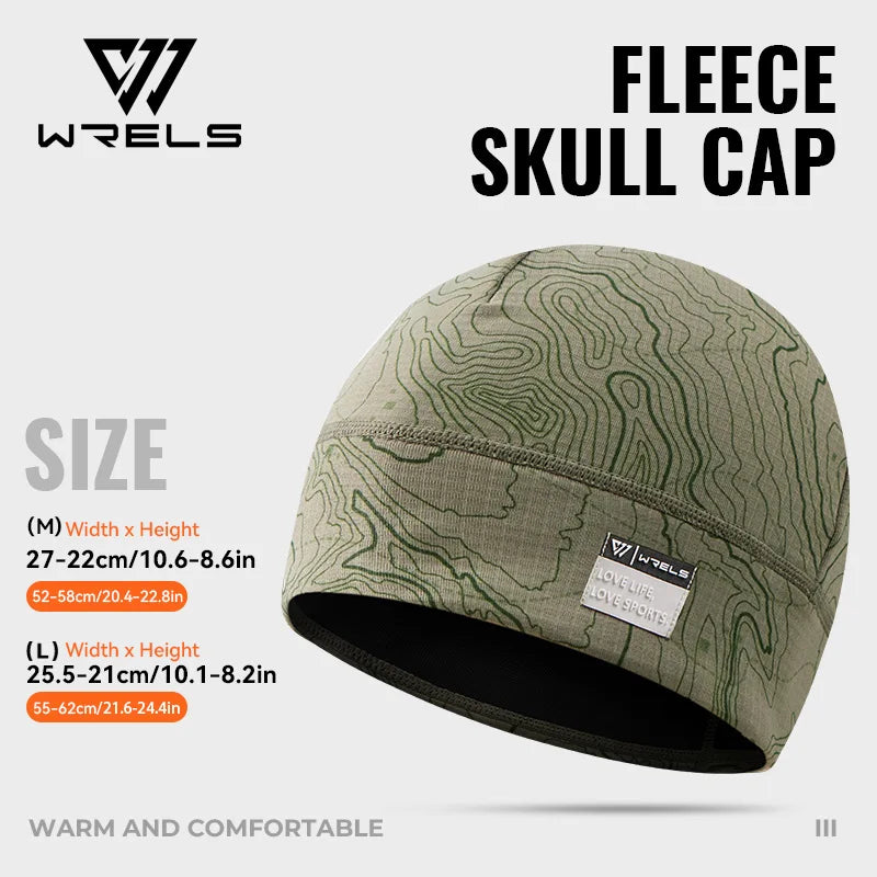 WRELS Fleece Watch Cap Beanie Hat Winter Skull Cap Warm Beanie Thick Windproof  Lightweight for Running Skiing Cycling Sports