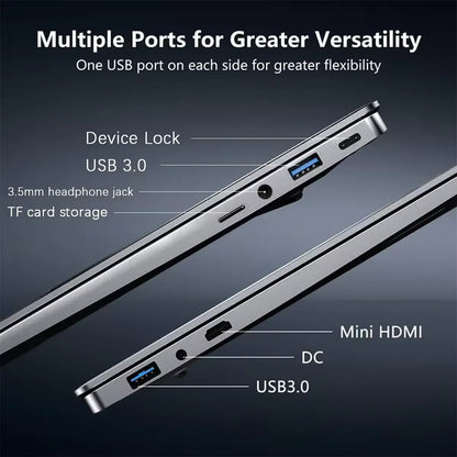 15.6" Laptop Computer Windows 11 Intel Core i7-1165G7 PC Gamer 16GB RAM Fingerprint Unlock Notebook Laptops Backlight Study