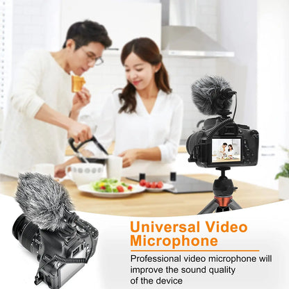 COMICA CVM-VM10-K2 PRO Smartphone Video Rig with Tripod, External Shotgun Mic, Vlogging Kit for iPhone Android Tiktok YouTube