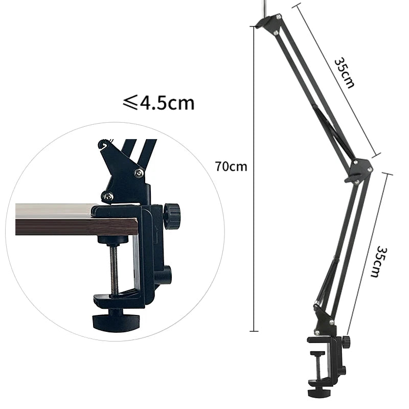 Desktop Cantilever Microphone Stand with Shock Mount, Universal Model, Suitable for Bm800, Dedicated for Live Streaming and Recording
