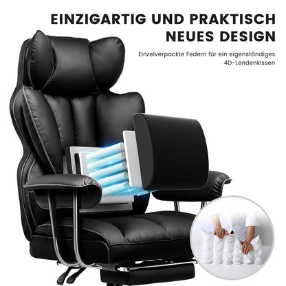 Gtplayer Silla Gaming Gamer Chair Ergonomic Office Chair with Footrest Fabric Surface Spring Seat Cushion Silla De Juego