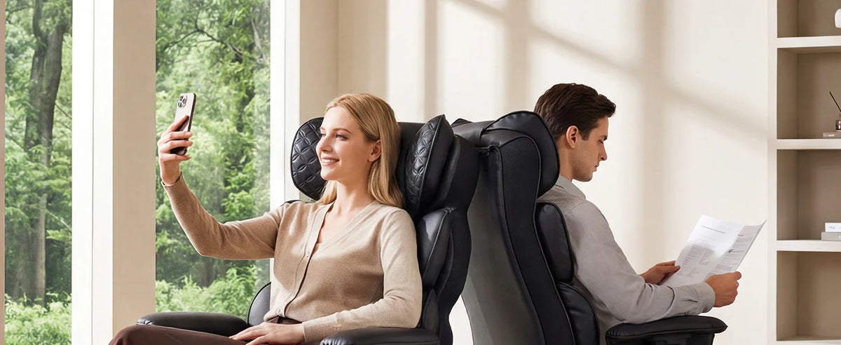 Comhoma Ergonomic Gaming Chair, Office Chair 400 Lb, with Adjustable Lumbar Support & Footrest, Hybrid Design,High Back Executive Chair
