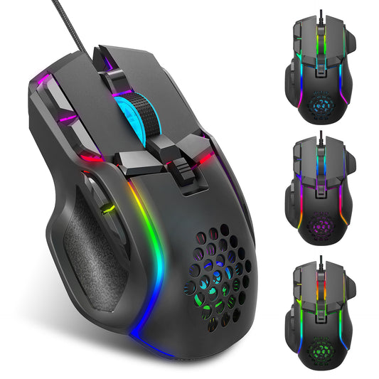 S700 Programmerbar Gaming-mus – 12800 DPI, 10 Knappar och 13 RGB-lägen