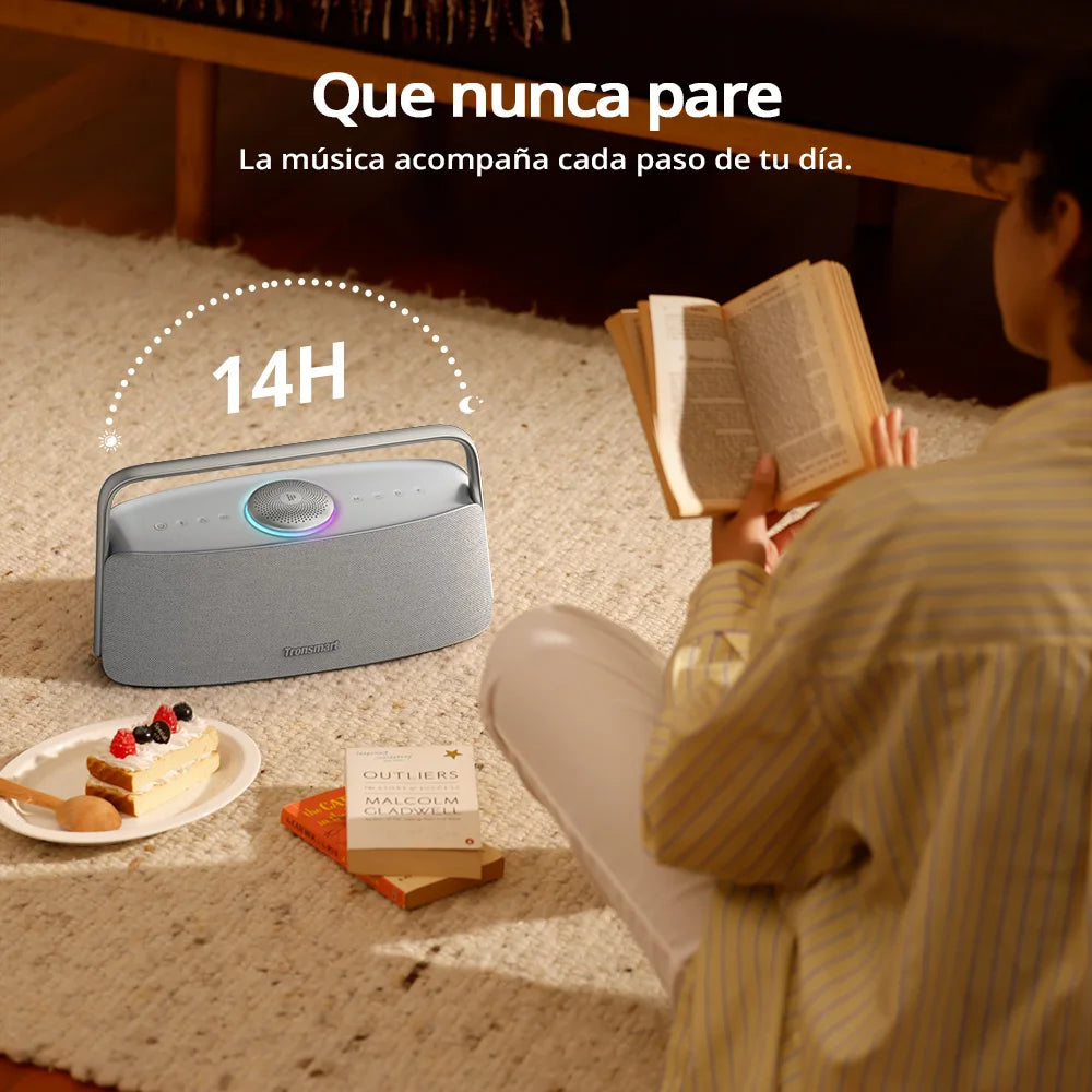 Tronsmart Fiitune X30 Speaker Blue Tooth Wireless Speaker Hi-Res Audio 80W Ipx6 App Control Portable Speaker with Handle for Home