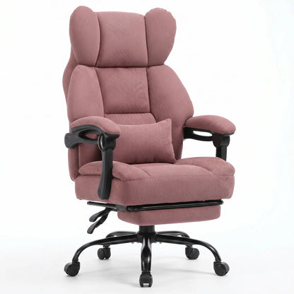 Gtplayer Gaming Chair, Ergonomic Office Chair with Footrest and Lumbar Support, High Back Executive Chair for Tall, Wide Computer Chair, Height Adjustable, Synchronous Armrest, Spring Core Seat