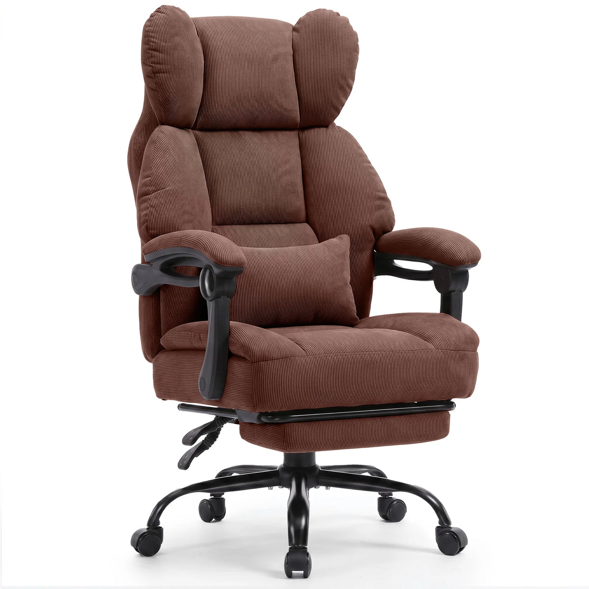 Gtplayer Gaming Chair, Ergonomic Office Chair with Footrest and Lumbar Support, High Back Executive Chair for Tall, Wide Computer Chair, Height Adjustable, Synchronous Armrest, Spring Core Seat