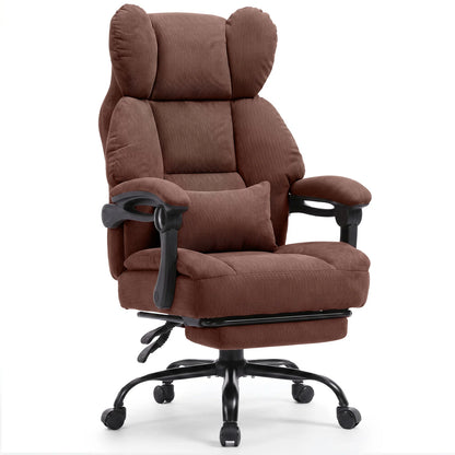 Gtplayer Gaming Chair, Ergonomic Office Chair with Footrest and Lumbar Support, High Back Executive Chair for Tall, Wide Computer Chair, Height Adjustable, Synchronous Armrest, Spring Core Seat