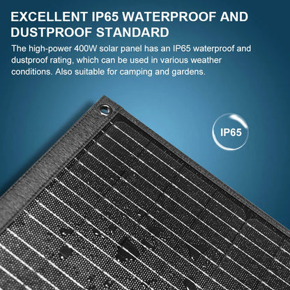 TALLPOWER TP400 400W Portable Foldable Solar Panel IP65 Waterproof High‑Efficiency Solar Charger for Power Station Camping RV Van Off‑Grid Emergency Power Supply
