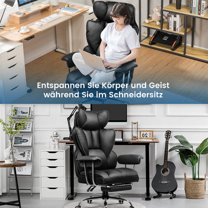 Gtplayer Silla Gaming Gamer Chair Ergonomic Office Chair with Footrest Fabric Surface Spring Seat Cushion Silla De Juego