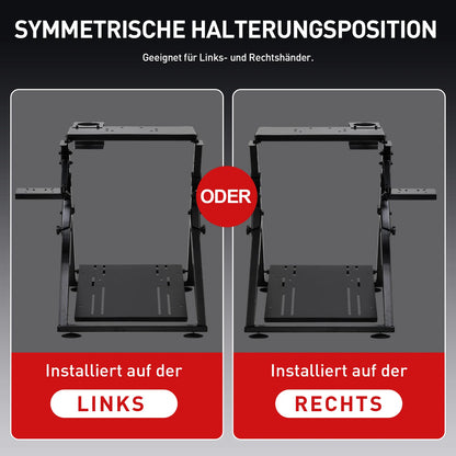 GTPLAYER Ratt-ställning för Sim Racing – Justerbar 20°/20cm Höjd, Kolstål, Logitech G29/G920/G923 Thrustmaster, EU-lager