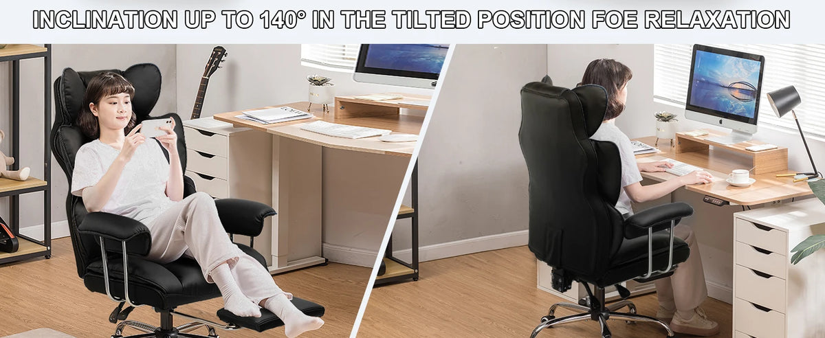 Gtplayer Silla Gaming Gamer Chair Ergonomic Office Chair with Footrest Fabric Surface Spring Seat Cushion Silla De Juego