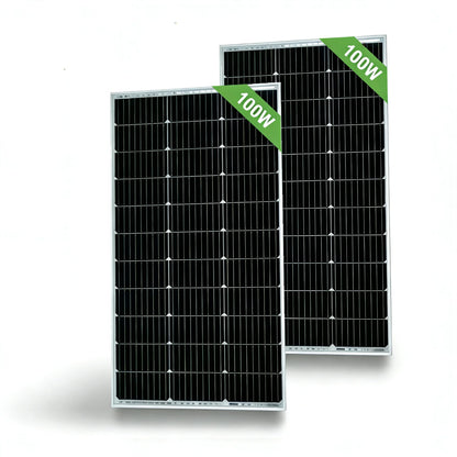 100w 200w Rigid Glass Solar Panel,Efficiency Photovoltaic Solar panel,Waterproof,Durable For Batteries,Outdoors,RV,Boat,Camping