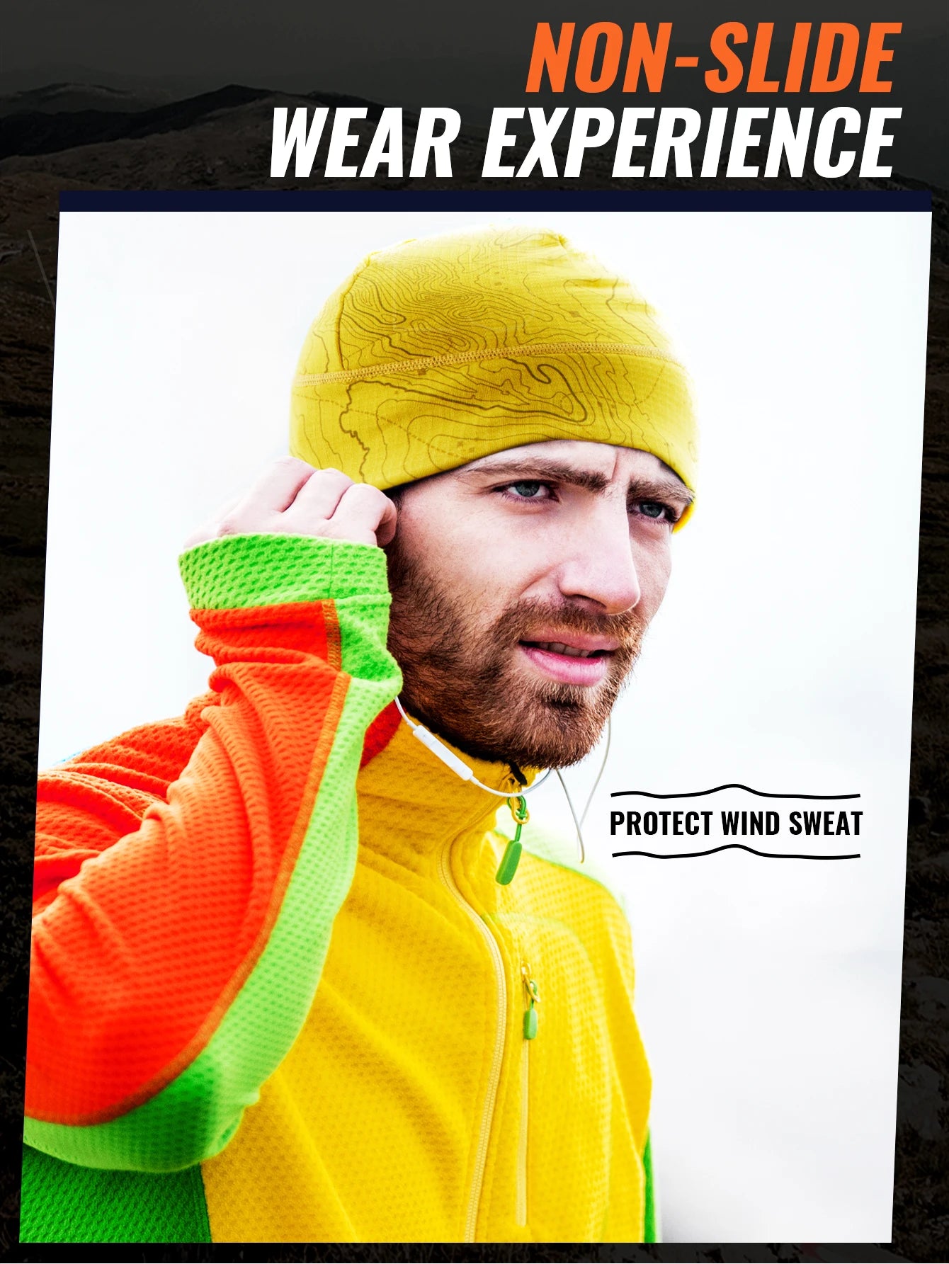 WRELS Fleece Watch Cap Beanie Hat Winter Skull Cap Warm Beanie Thick Windproof  Lightweight for Running Skiing Cycling Sports