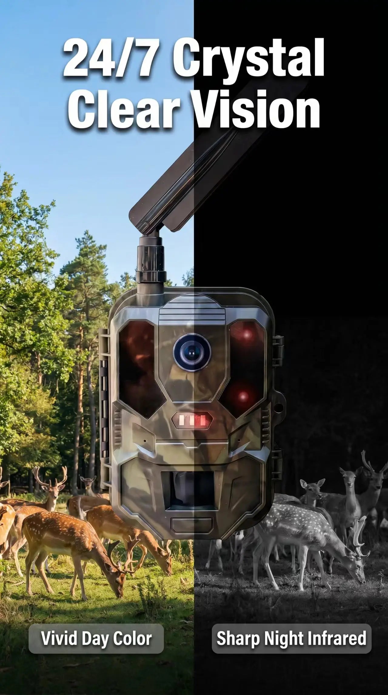 4G LTE Hunting Camera with APP Control 4K Live Video Stream Cloud Service FTP SMTP 8000mAh Battery HC-960Ultra-LI