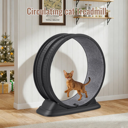 Warmom löphjul för katt med avtagbar matta – 85 × 80 × 33 cm